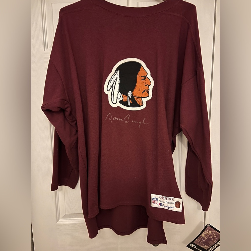 Sammy Baugh autographed Washington Redskins NFL Throwbacks Vintage Jersey XL